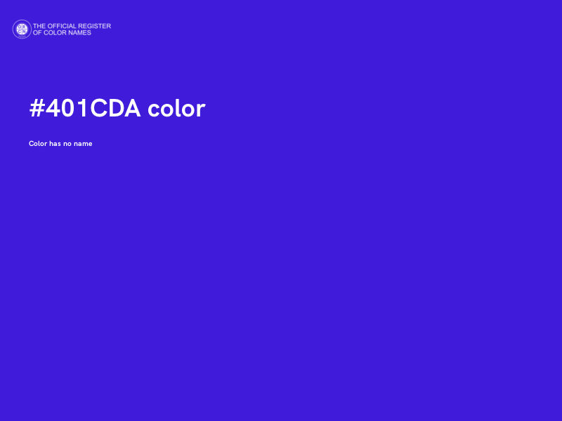 #401CDA color image