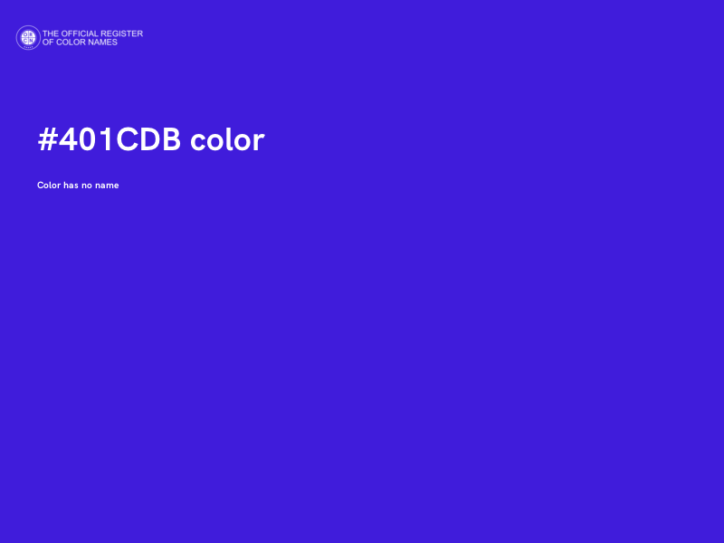 #401CDB color image