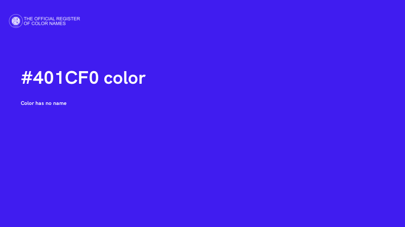 #401CF0 color image