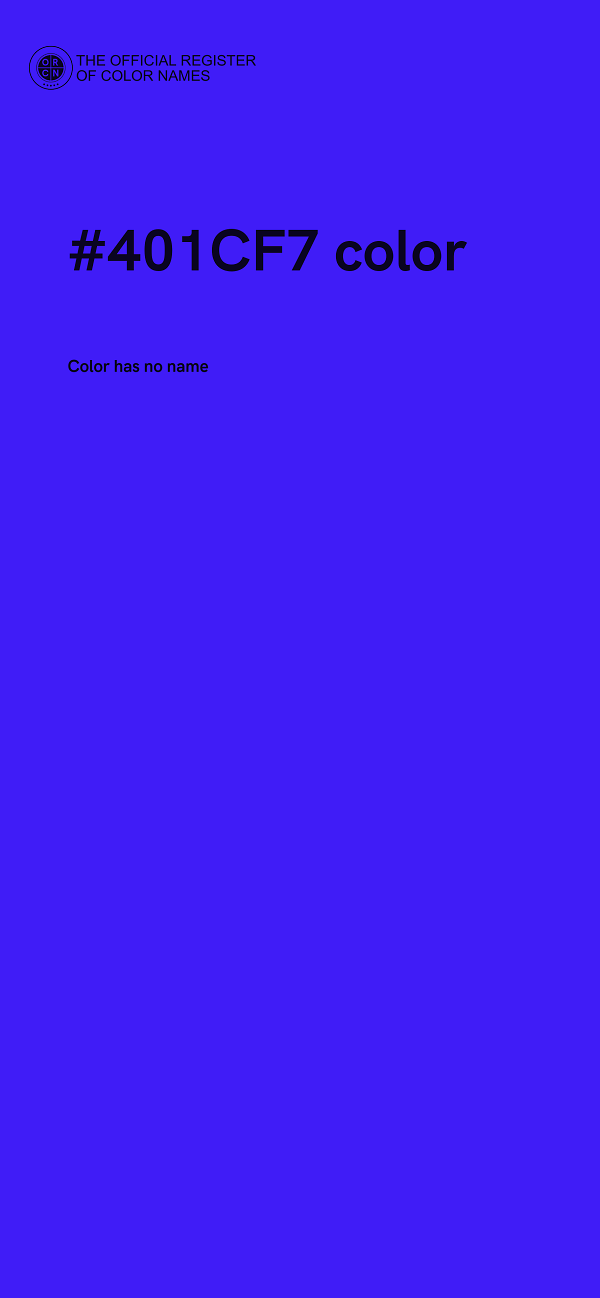 #401CF7 color image