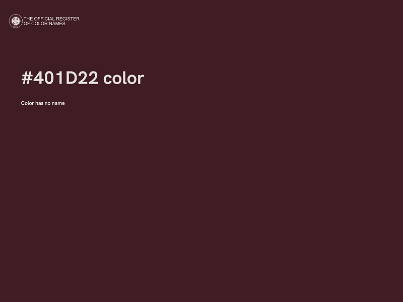 #401D22 color image