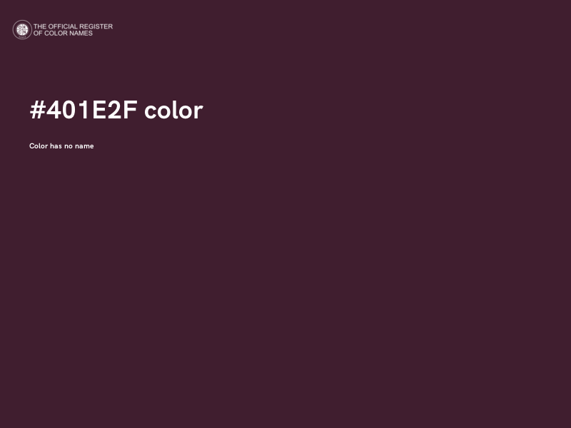 #401E2F color image