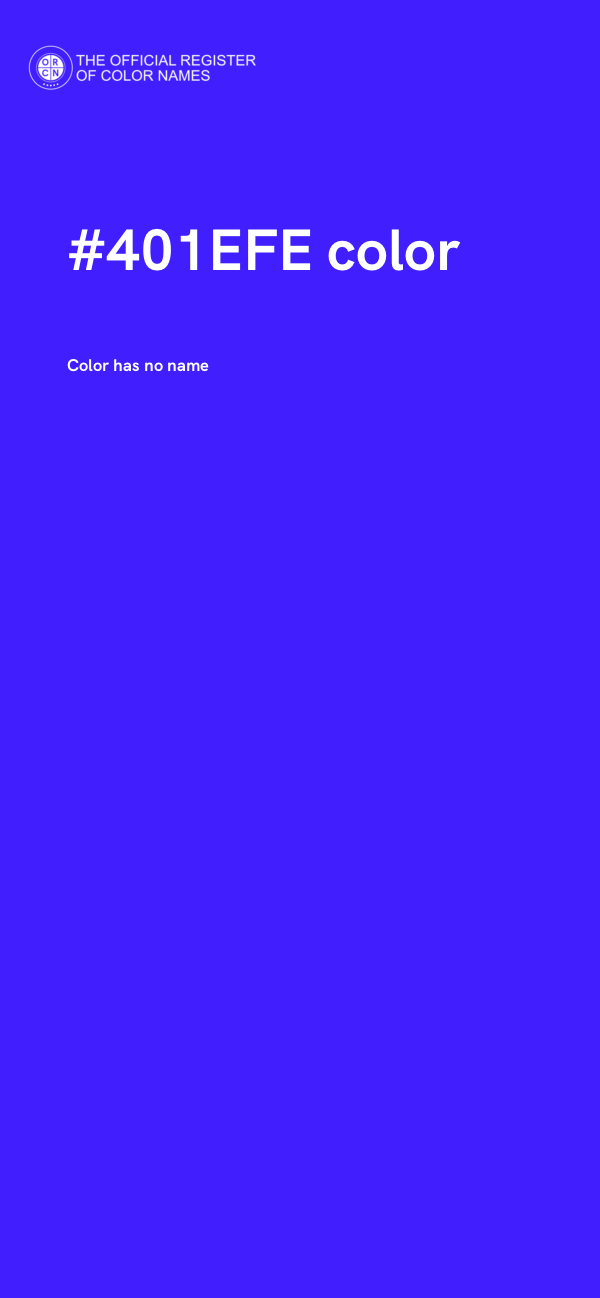#401EFE color image