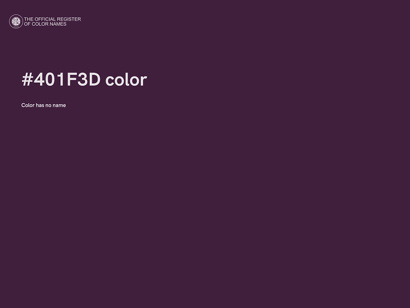 #401F3D color image