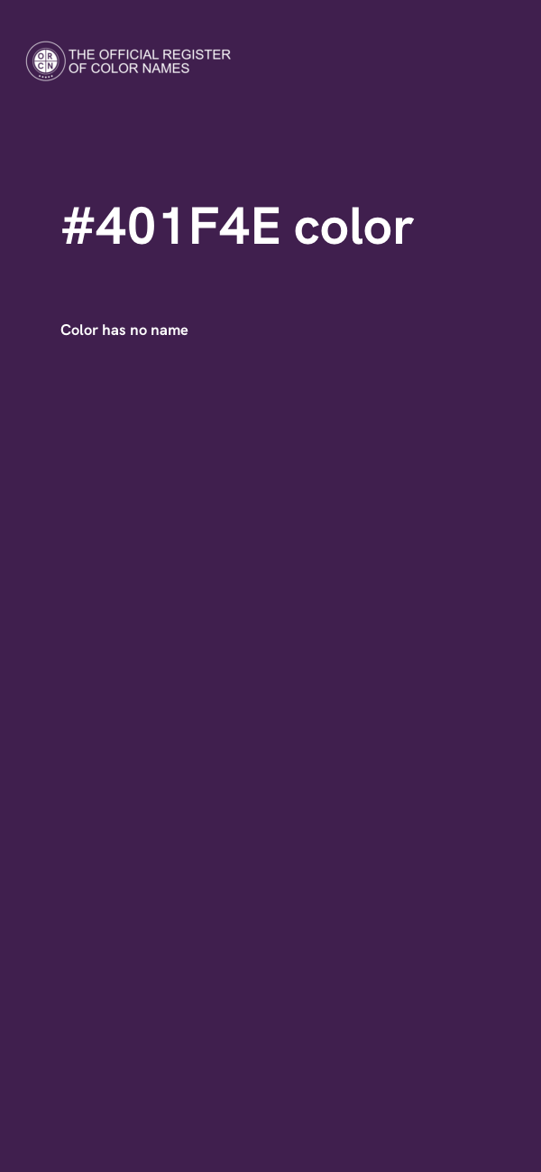 #401F4E color image