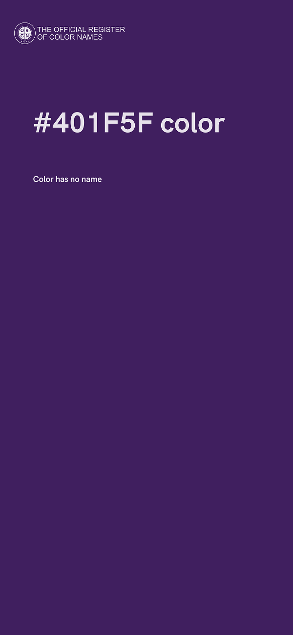 #401F5F color image