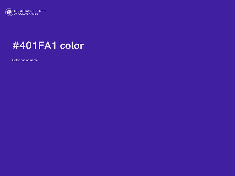 #401FA1 color image