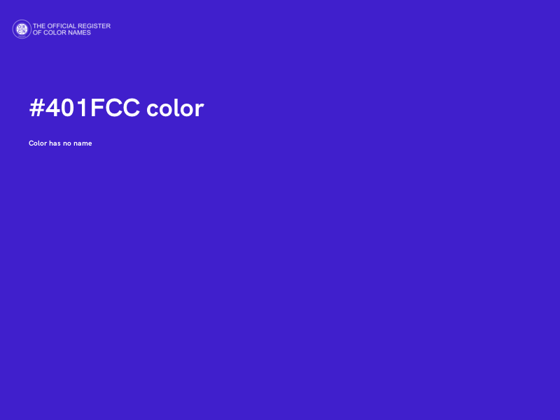 #401FCC color image