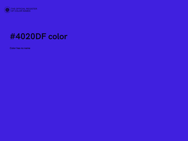 #4020DF color image