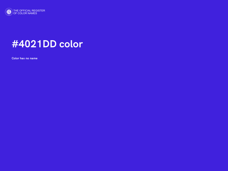 #4021DD color image