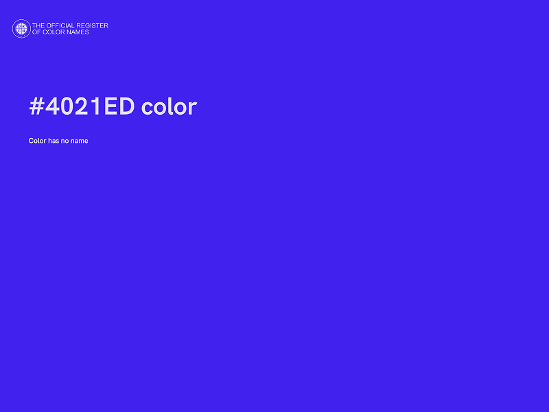 #4021ED color image