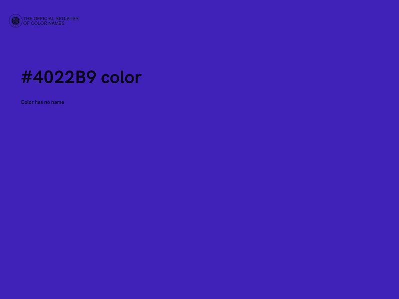 #4022B9 color image