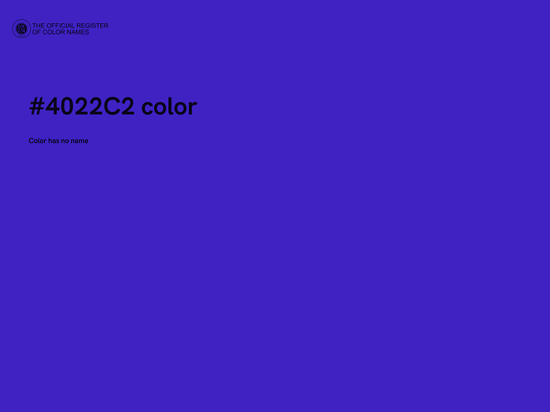 #4022C2 color image