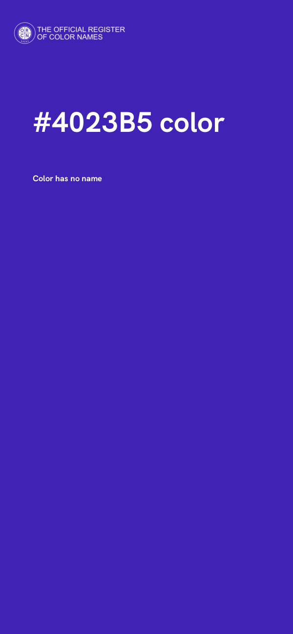 #4023B5 color image