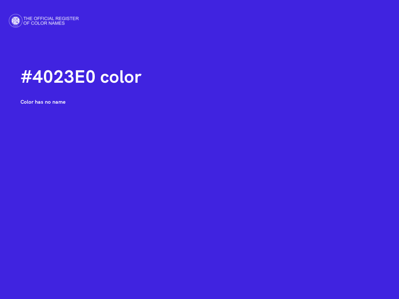 #4023E0 color image