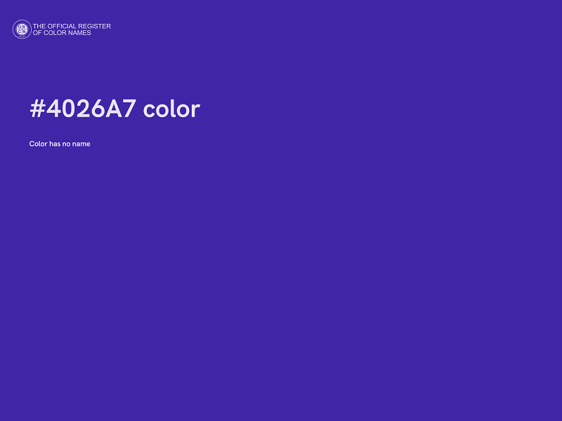 #4026A7 color image