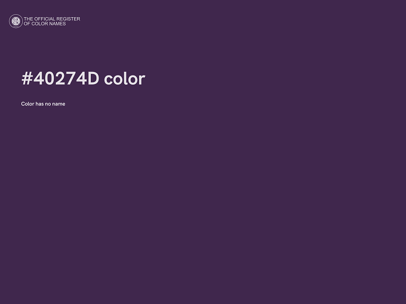 #40274D color image