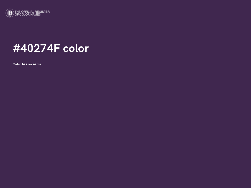 #40274F color image