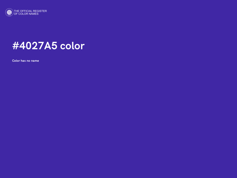 #4027A5 color image