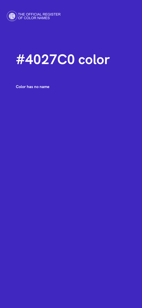 #4027C0 color image
