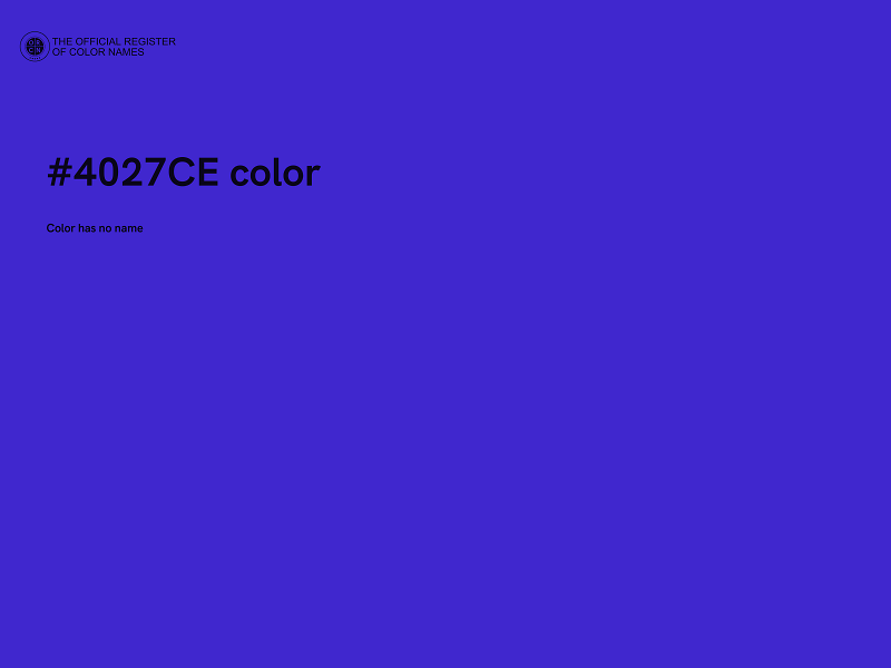 #4027CE color image