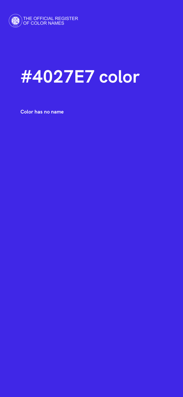 #4027E7 color image