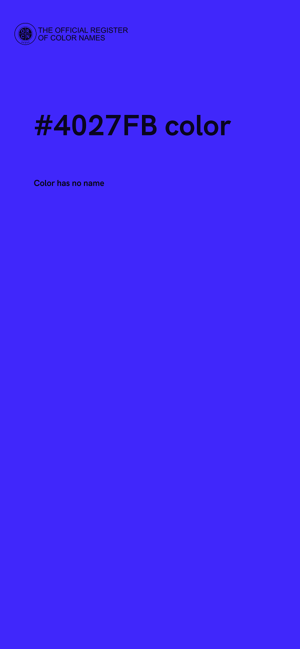 #4027FB color image