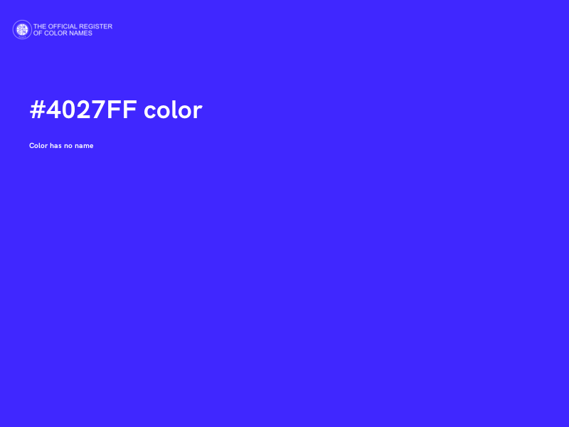 #4027FF color image