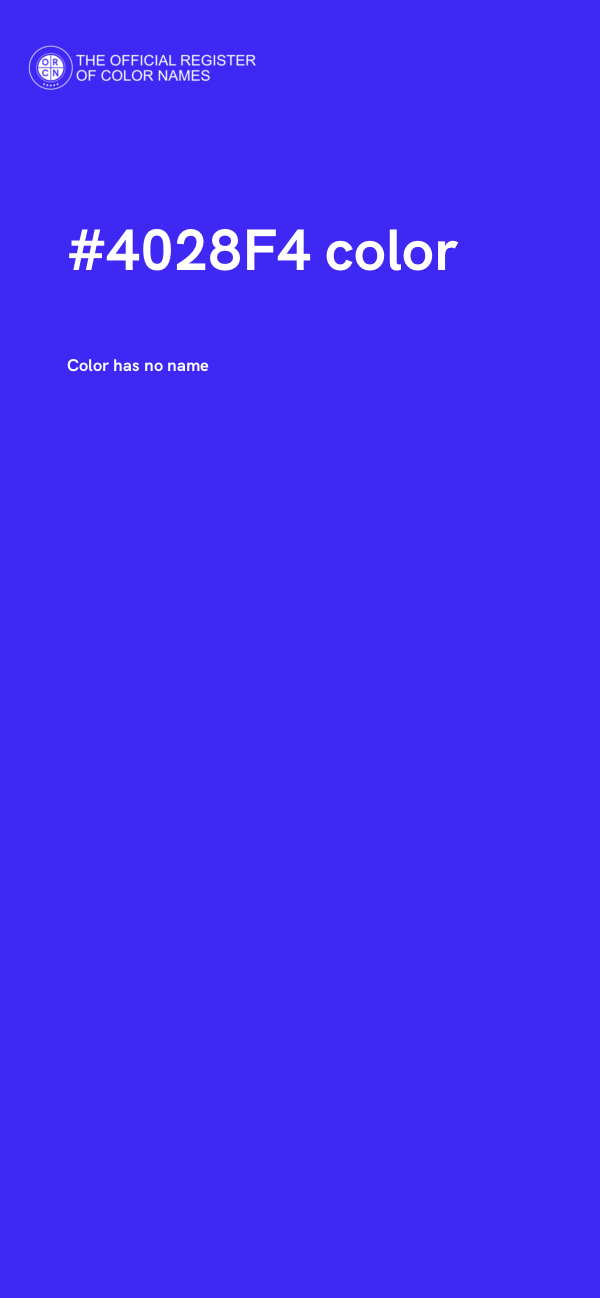 #4028F4 color image