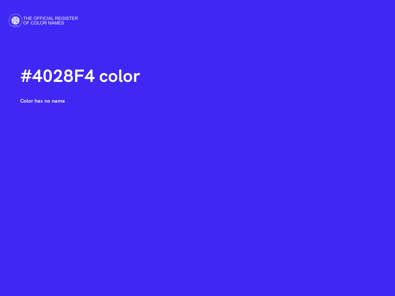 #4028F4 color image
