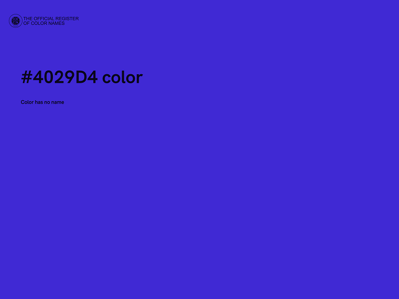 #4029D4 color image