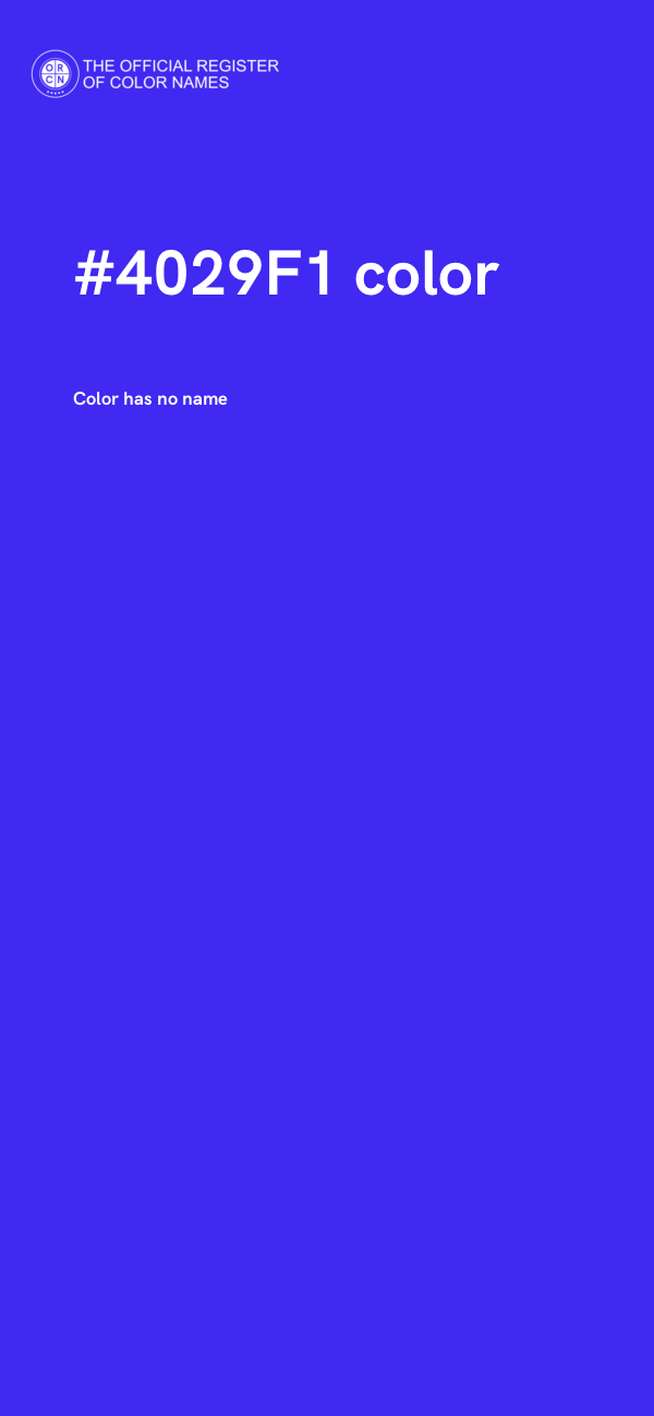 #4029F1 color image