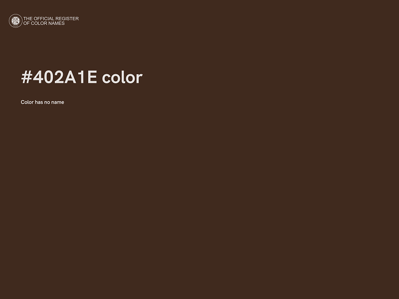 #402A1E color image