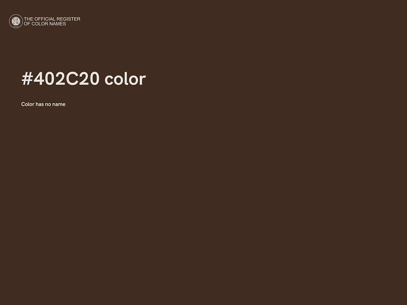 #402C20 color image