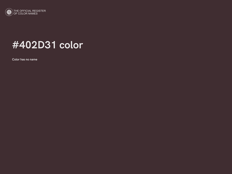 #402D31 color image