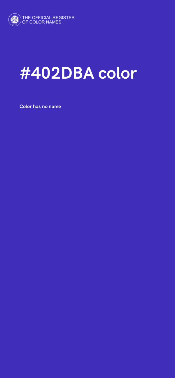 #402DBA color image