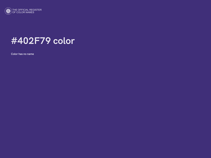 #402F79 color image