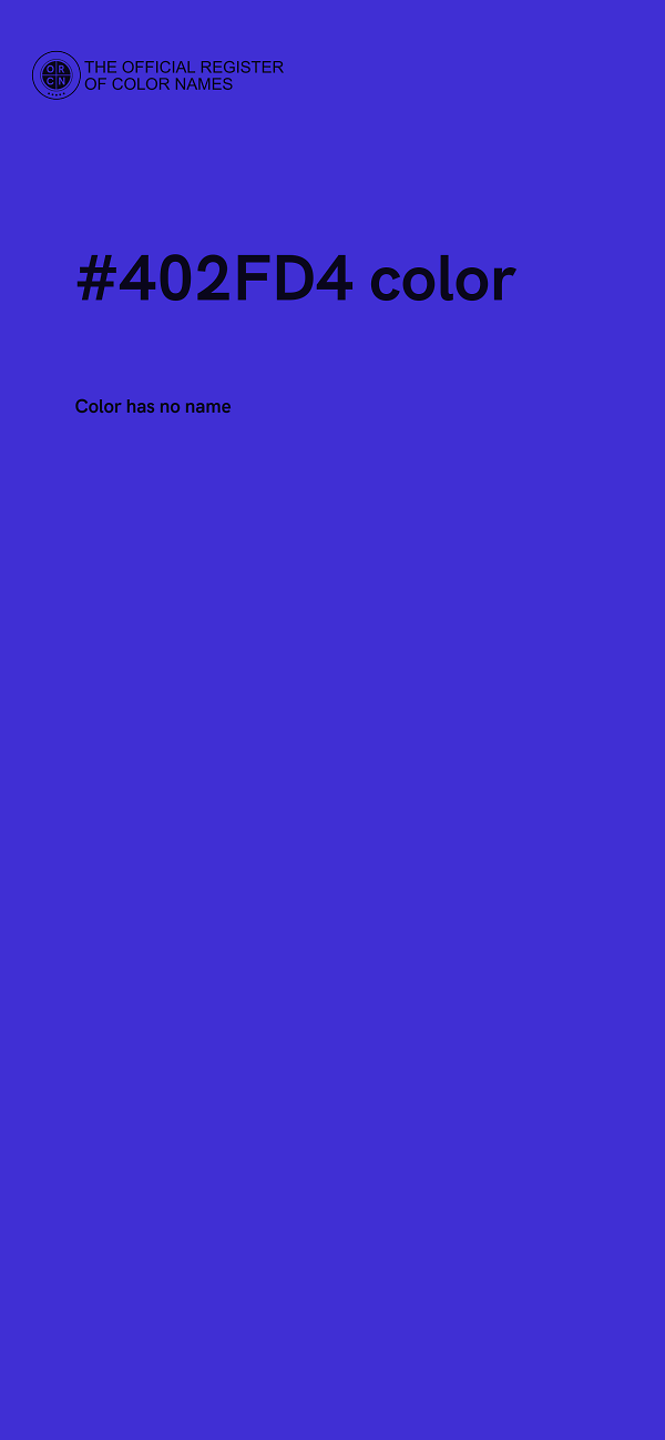 #402FD4 color image