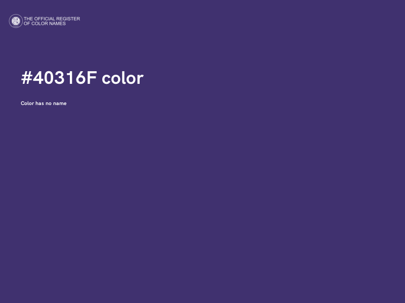 #40316F color image