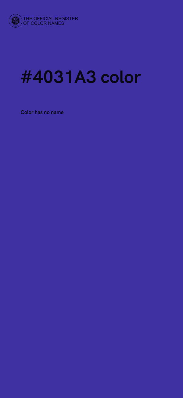 #4031A3 color image