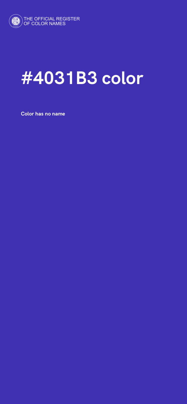 #4031B3 color image