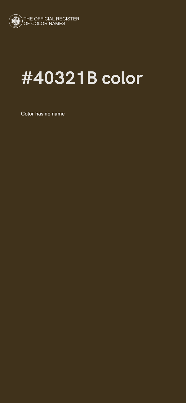 #40321B color image
