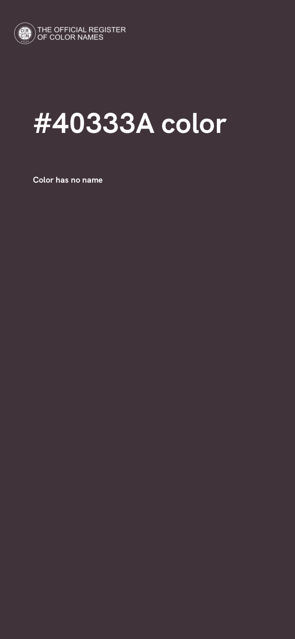 #40333A color image