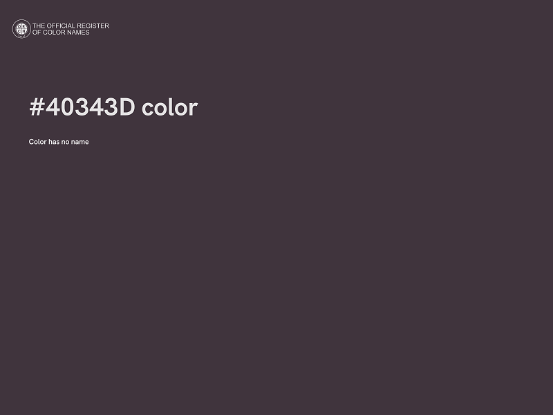 #40343D color image