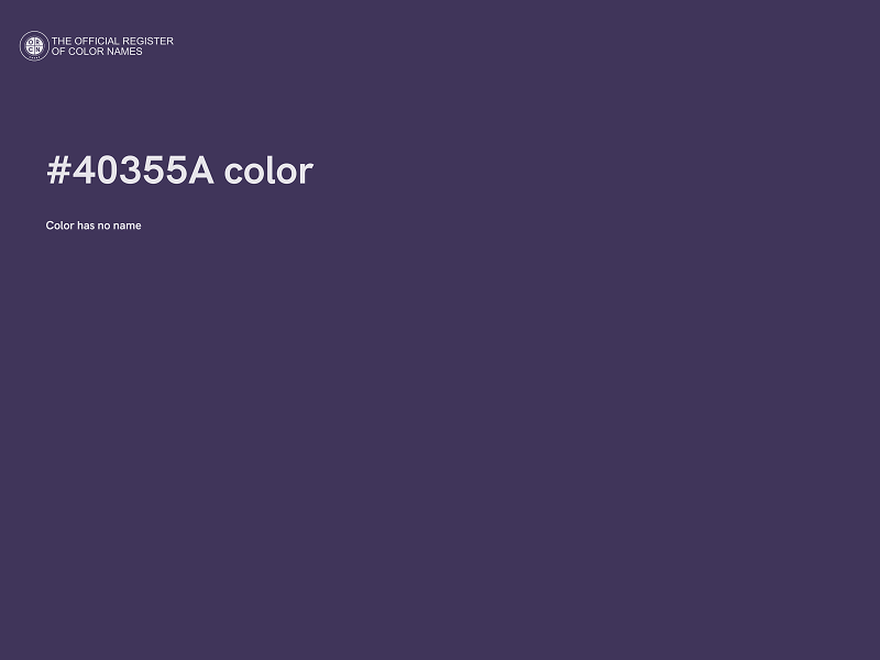 #40355A color image