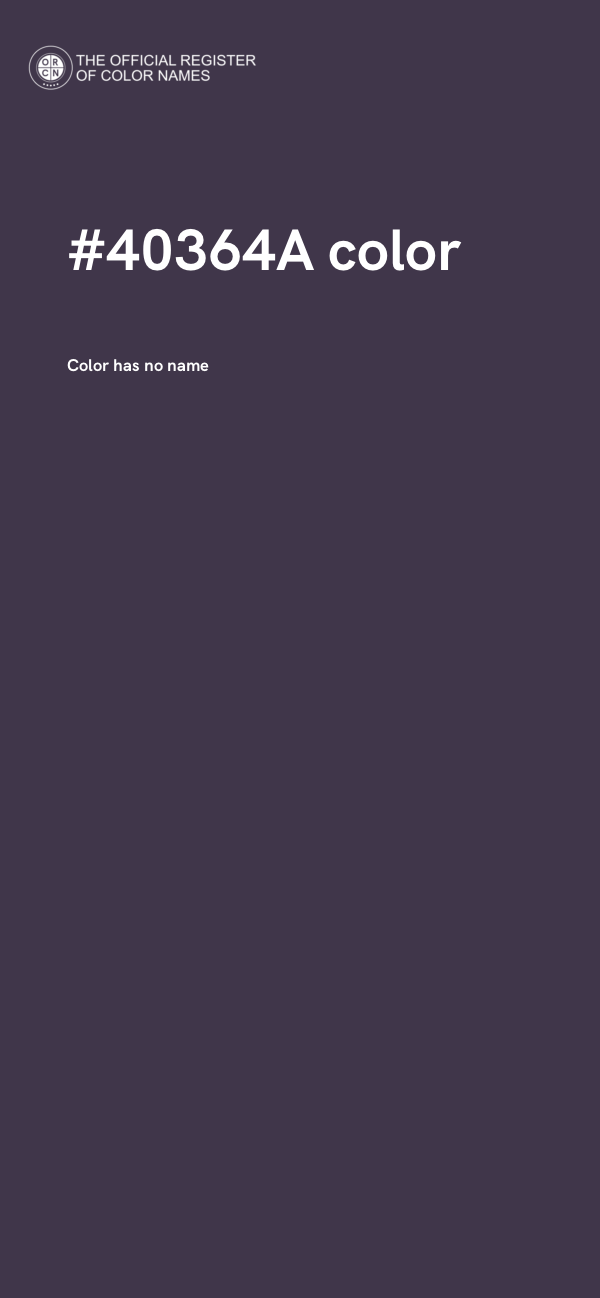 #40364A color image