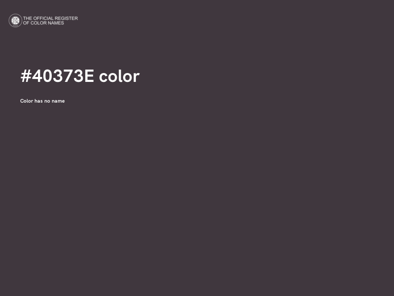 #40373E color image