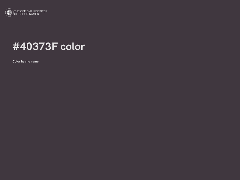 #40373F color image
