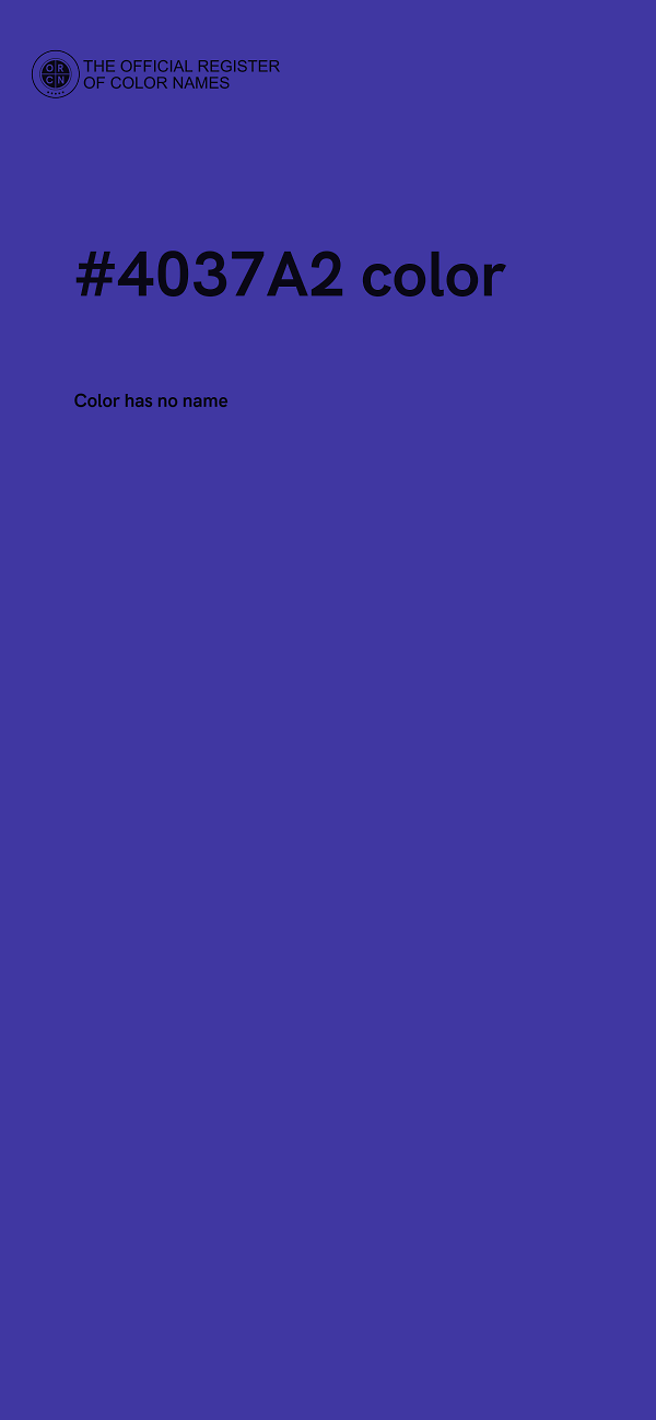 #4037A2 color image