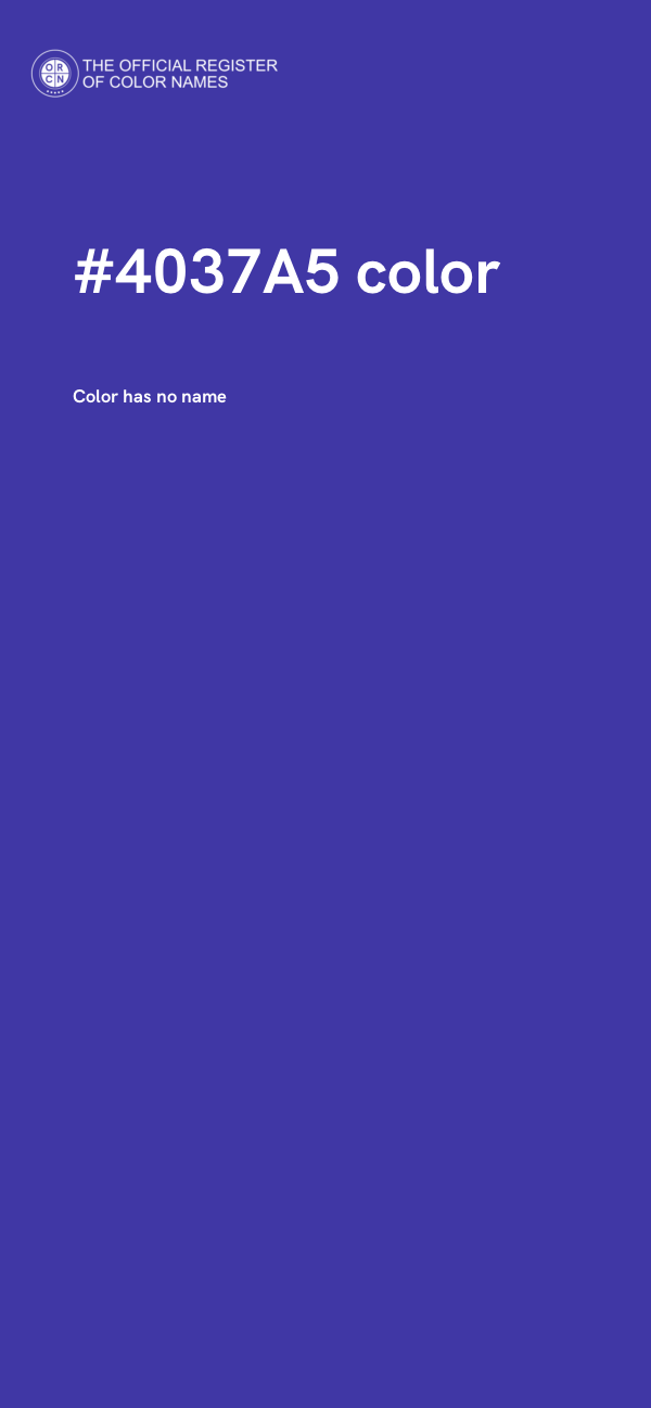 #4037A5 color image